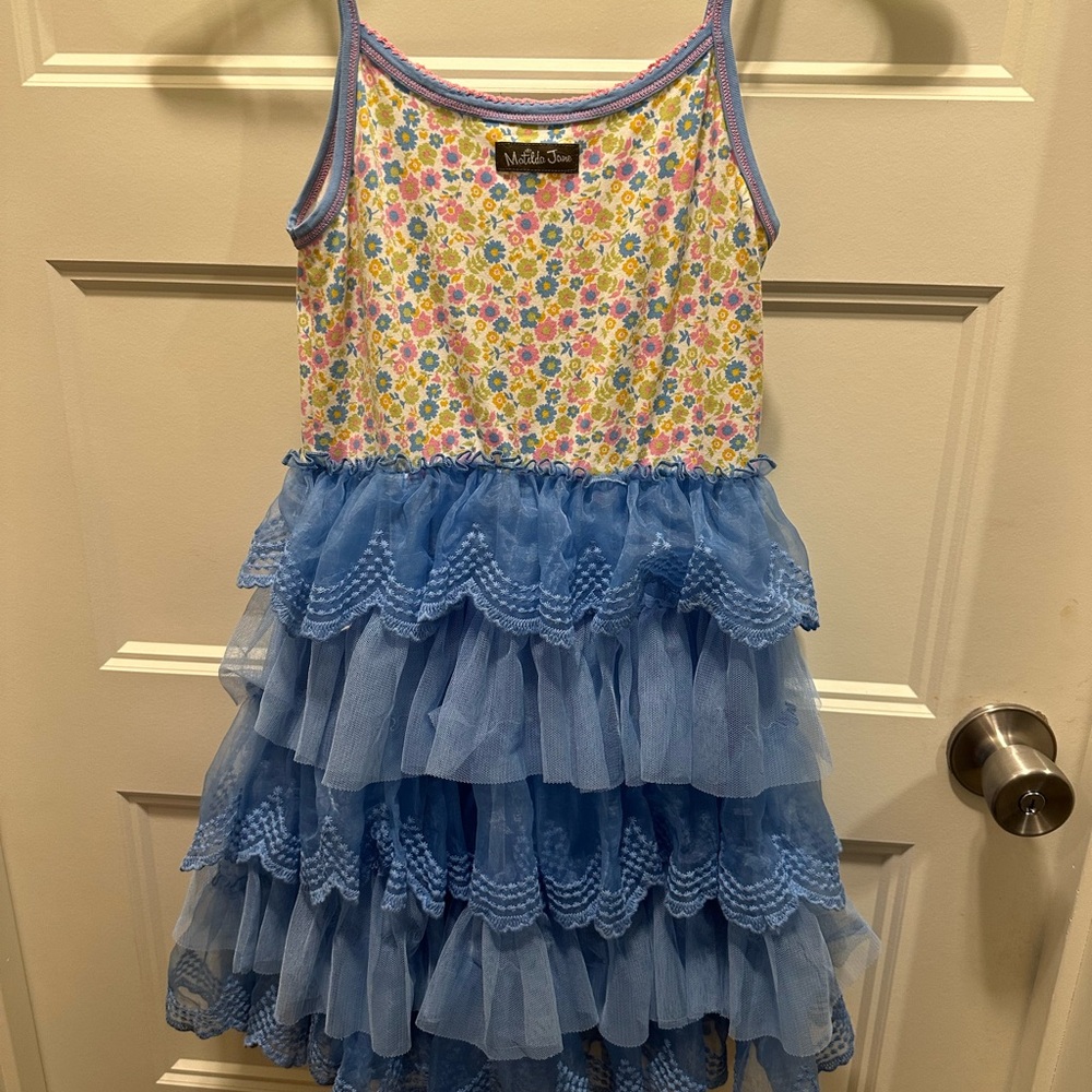 Enchanting Matilda Jane Tiered Ruffle Dress - Girls' Size 8